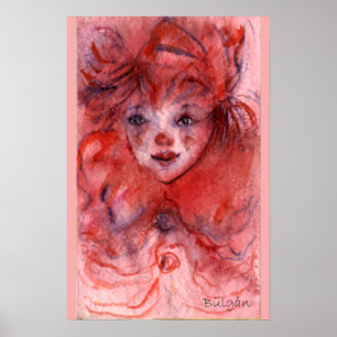 KLEINER ROTER CLOWN POSTER