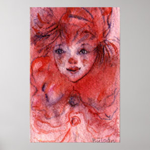 KLEINER ROTER CLOWN POSTER