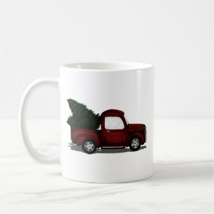 Kleiner roter LKW Kaffeetasse