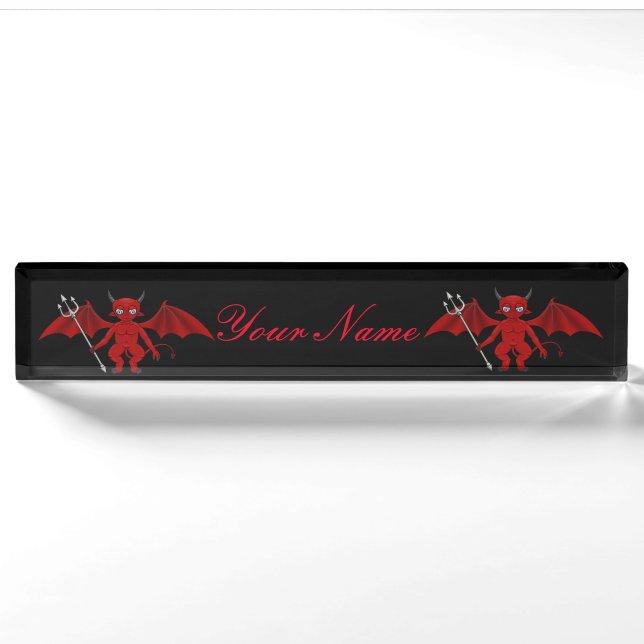 Kleiner roter Teufel Thunder_Cove Namensplakette (Vorderseite)