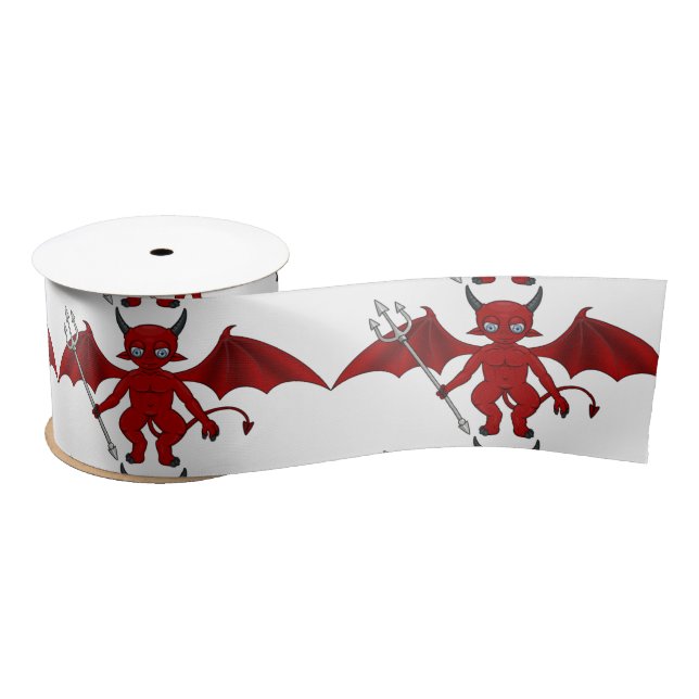 Kleiner roter Teufel Thunder_Cove Satinband (Spule)