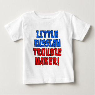 Kleiner russischer Trouble Maker Baby T-shirt