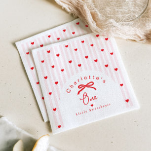 Kleiner Schatz 1. Geburtstag Valentinstag Serviette