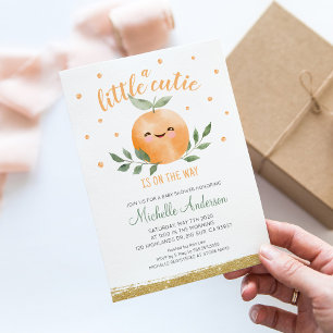 Kleiner Schatz ist auf dem Weg Baby Shower Einladung