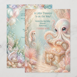Kleiner Schatz unter dem Meer Oktopus-Baby-Party