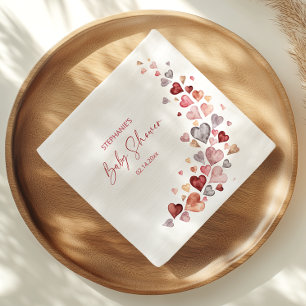 Kleiner Schatz Valentinstag Baby Shower Serviette