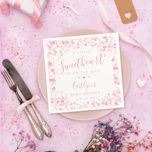 Kleiner Schatz Valentinstag Babyparty Serviette