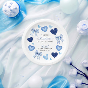 Kleiner Schatz Valentinstag Babyshower Pappteller