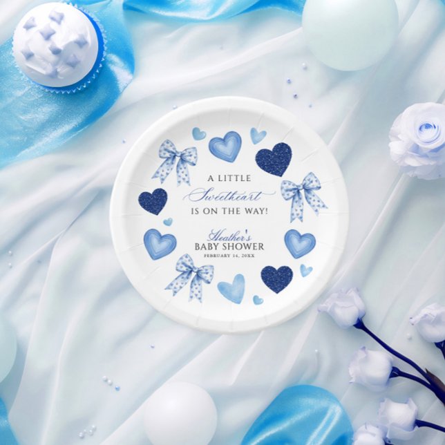 Kleiner Schatz Valentinstag Babyshower Pappteller (Von Creator hochgeladen)