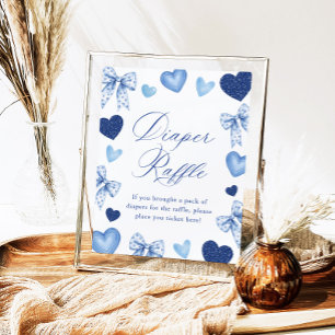 Kleiner Schatz Valentinstag-Windel-Raffel-Schild Poster