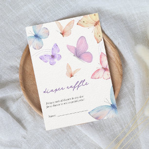 Kleiner Schmetterling Windelwanne Girl Babydusche Begleitkarte