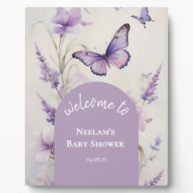 Kleiner Schmetterlingsgarten Baby Shower Willkomme
