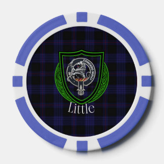 Kleiner schottischer Clan-Tartan und Wappen Pokerchips