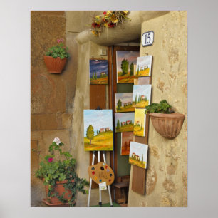 Kleiner Schuh mit Kunstwerk zum Verkauf auf Gehste Poster
