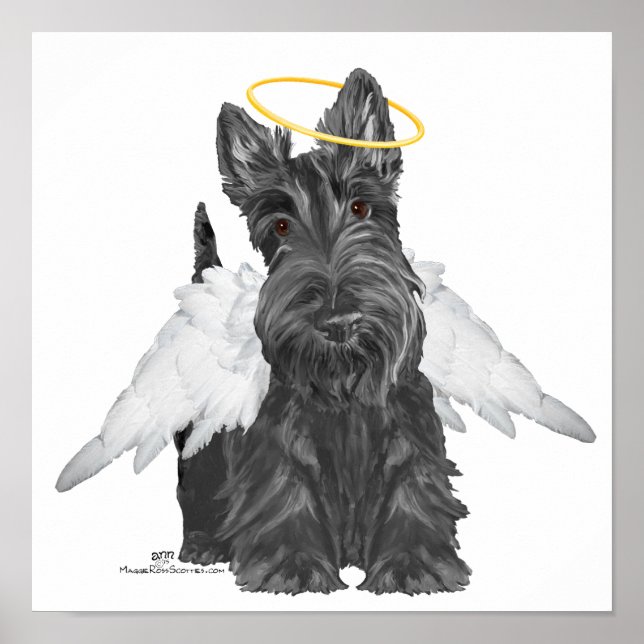 Kleiner Scottie Engel Poster (Vorne)