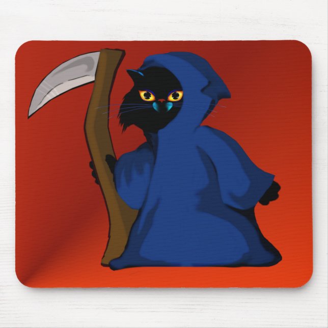 Kleiner SensenmannKitty Mousepad (Vorne)