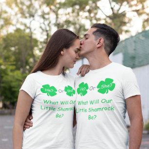 Kleiner Shamrock Geschlechtsenthüllung T-Shirt