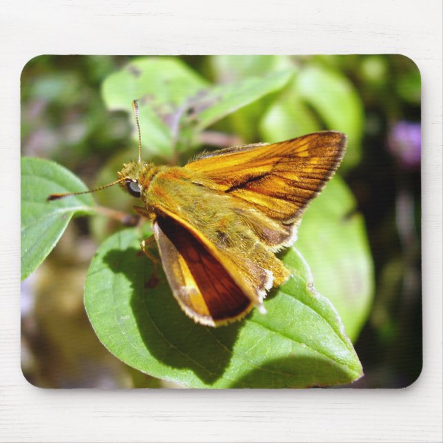 Kleiner Skipper Butterfly Maus Mat Mousepad (Vorne)