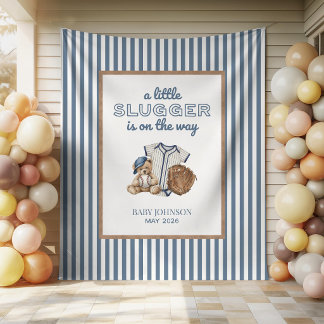 Kleiner Slugger Baseball Babyparty Hintergrundkuli Wandteppich