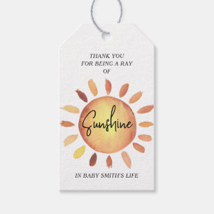 Kleiner Sonnenschein-Baby-Party Geschenkanhänger