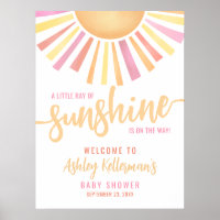 Kleiner Sonnenschein-Babydusche Begrüßungszeichen
