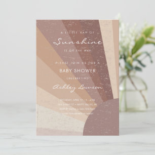 Kleiner Sonnenschein, moderne Boho Babydusche Einladung