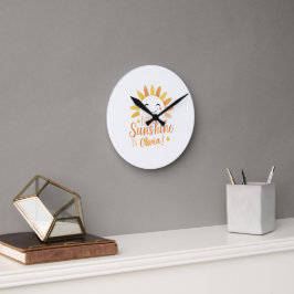Kleiner Sonnenschein" Personalisierte Wall-Uhr Runde Wanduhr