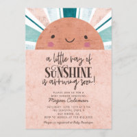 Kleiner Sonnenschein-Rosa-Babydusche