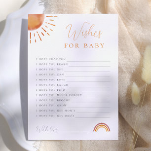 Kleiner Sonnenschein wünscht sich ein Baby-Aktivit Einladung