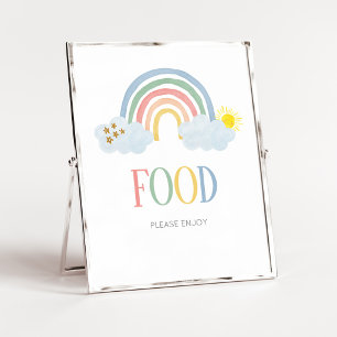 Kleiner Sonnenstrahl Regenbogen Lebensmittelschild Poster