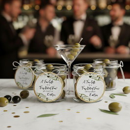 Kleiner Spaßiger Martini Abend Geschenkanhänger