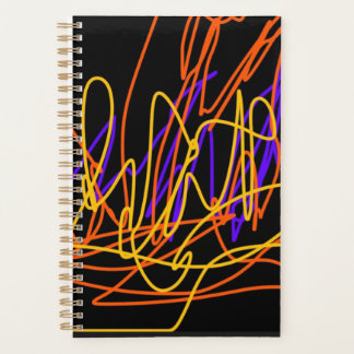 Kleiner Spiralplaner mit modernem Neondesign Planer