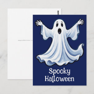 Kleiner Spooky-Geist - Halloween 11 - Fan-Spaß Postkarte