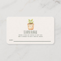 Kleiner Spross Baby Shower Windel-Raffle-Ticket