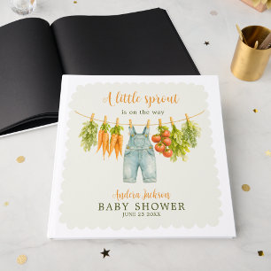 Kleiner Spross Babyshower-Gästebuch Garten Thema Gästebuch