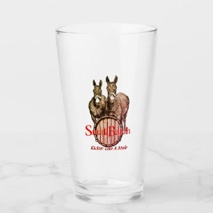 Kleiner Stapel "Kickin' like a Mule!" Highball-Gla Glas
