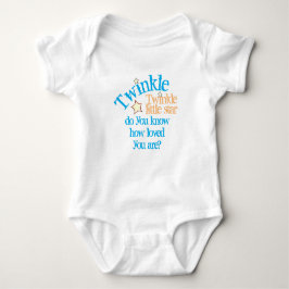 Kleiner Star Personalisiert Twinkle Baby Strampler