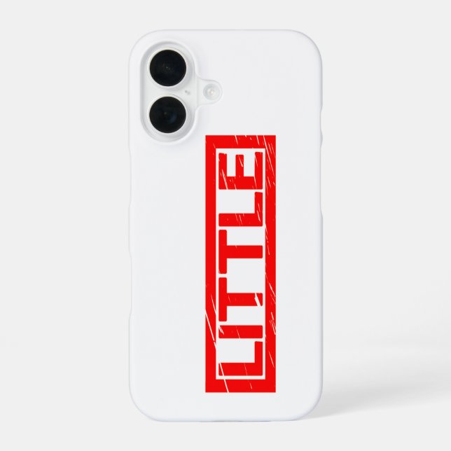 Kleiner Stempel iPhone 16 Hülle (Rückseite)