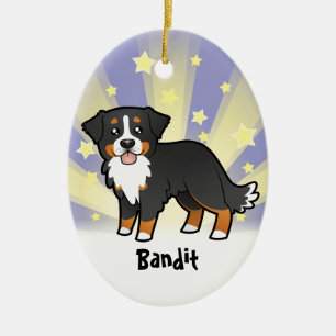 Kleiner Stern Berner Sennenhund Keramikornament