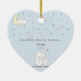 Kleiner Stern im Himmel Niedlicher Verlust der Kin Keramik Ornament