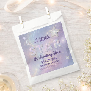 Kleiner Stern landet bald - Himmlische Babyparty Geschenktütchen