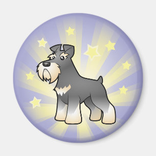 Kleiner Stern riesig/Standard/Zwergschnauzer Magnet