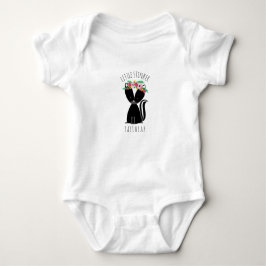 Kleiner Stinker-personalisiertes Baby-Stinktier Baby Strampler