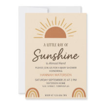 Kleiner Strahl Boho-Sonnenschein – Babyparty 