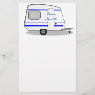 Kleiner stromlinienförmiger Wohnwagen Thunder_Cove Briefpapier