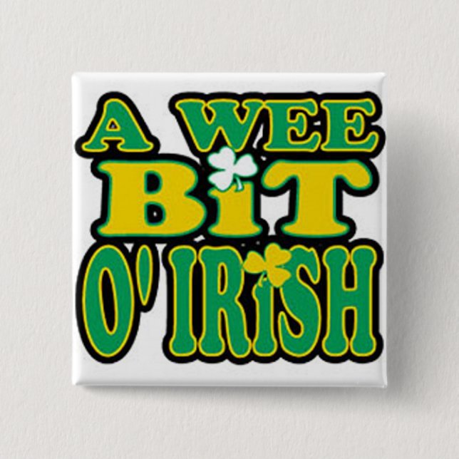 Kleiner Stückchen O'Irish Knopf Button (Vorderseite)