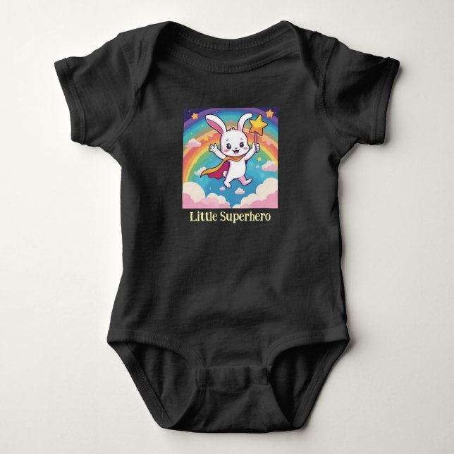 Kleiner Superheld Baby Strampler (Vorderseite)