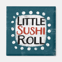 Kleiner Sushi-Roll-Kühlschrankmagnet