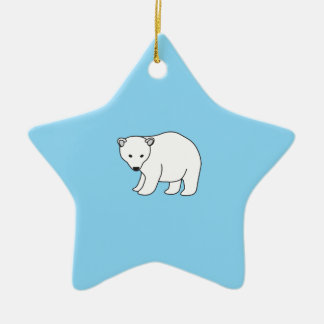 kleiner, süßer Eisbär Keramikornament