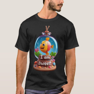Kleiner süßer Fisch "Ich bin süß" T-Shirt
